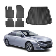 Kit Tapis de sol et coffre pour Peugeot 508 2018-2025 Berline TPE Noir