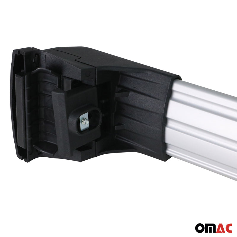 Barres De Toit Transversales pour Hyundai Bayon 2021-2025 Aluminium Gris ABE