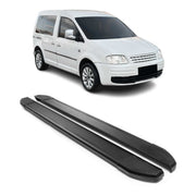 Marchepieds Latéraux pédale pour VW Caddy 2003-2020 L1 Noir Aluminium 2Pcs
