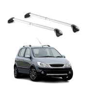 Barres de toit pour Hyundai Getz Cross TB 2006-2011 5P Gris Argenté 2 pièces ABE