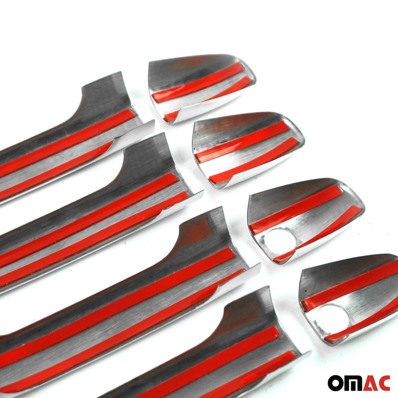 Couverture de poignée de porte pour Mercedes Sprinter W907 2018-2025 Acier 8Pcs