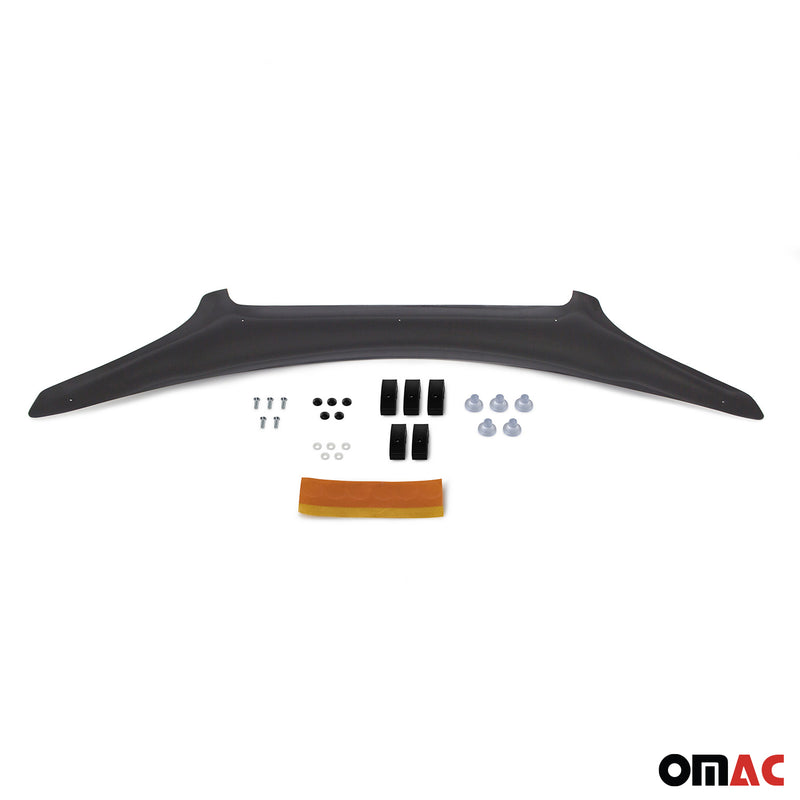Deflecteurs d'air capot de voiture pour Fiat Doblo 2006-2010 Acrylique Noir