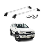 Barres de toit pour Opel Frontera 1991-2004 Gris Argenté Aluminium 2x ABE