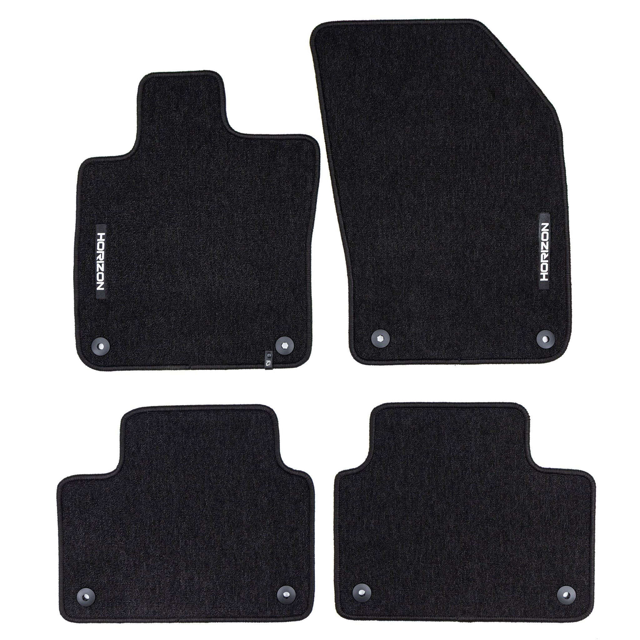 Tapis de Sol de Voiture pour Volvo S60 III 2019-2025 Velours Imperméable 4Pcs