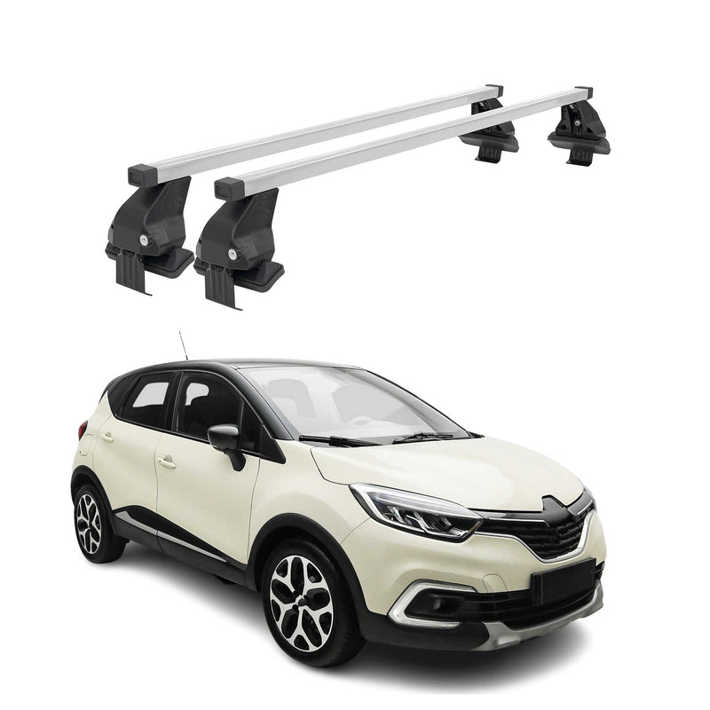 Barres de toit transversales pour Renault Captur 2013-2017 Acier Gris