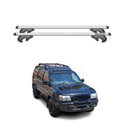 Barres de toit transversales pour Nissan Xterra 2004-2015 90kg Alu Gris 2tlg