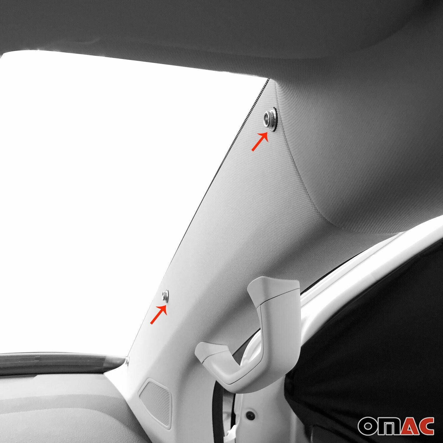 Rideaux pare-soleil magnétique pour VW T5 T6 Transporter 2003-24 Gris-Noir Tissu