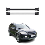 Barres de Toit transversales pour Chevrolet Captiva Sport 2006-2016 Alu Gris 2x