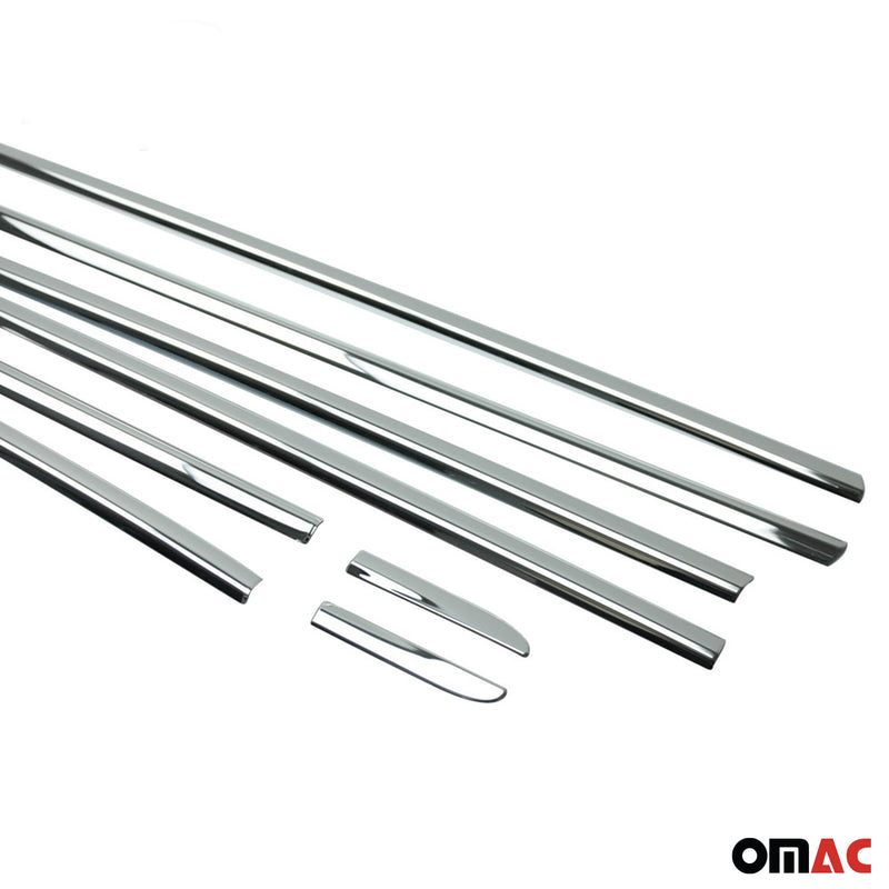 Garniture de Fenêtre pour Renault Clio Grandtour Break 2012-2019 Acier Inox 8Pcs