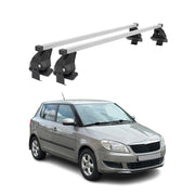 Barres de toit transversales pour Skoda Fabia II 2007-2014 Acier Gris