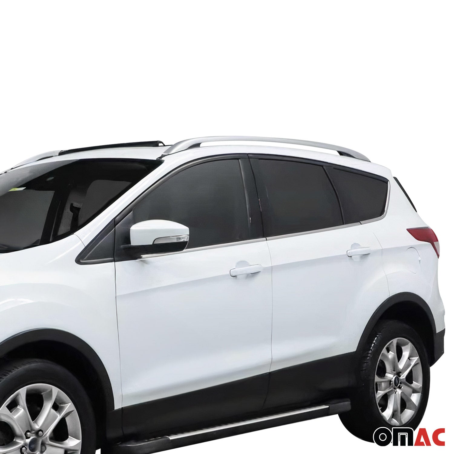 Original Barres De Toit Longitudinales pour Ford Kuga II 2012-19 Aluminium Gris