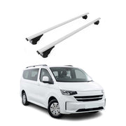 Barres de toit Transversales pour VW Transporter T7 2024-2026 Acier Gris 2Pcs