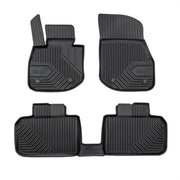 Tapis de Sol de Voiture No.77 pour BMW iX1 2022-2026 TPE Antidérapant Noir 3Pcs