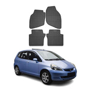 Tapis de Sol pour Honda Jazz 2001-2008 Caoutchouc Noir