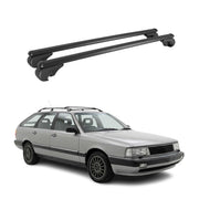 Barres de toit Transversales pour Audi 200 Avant 1984-1991 TÜV Aluminium Noir 2x