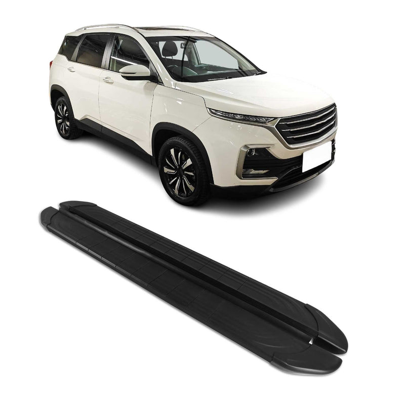 Marchepieds Latéraux pour Chevrolet Captiva 2019-2024 2Pcs Aluminium Noir