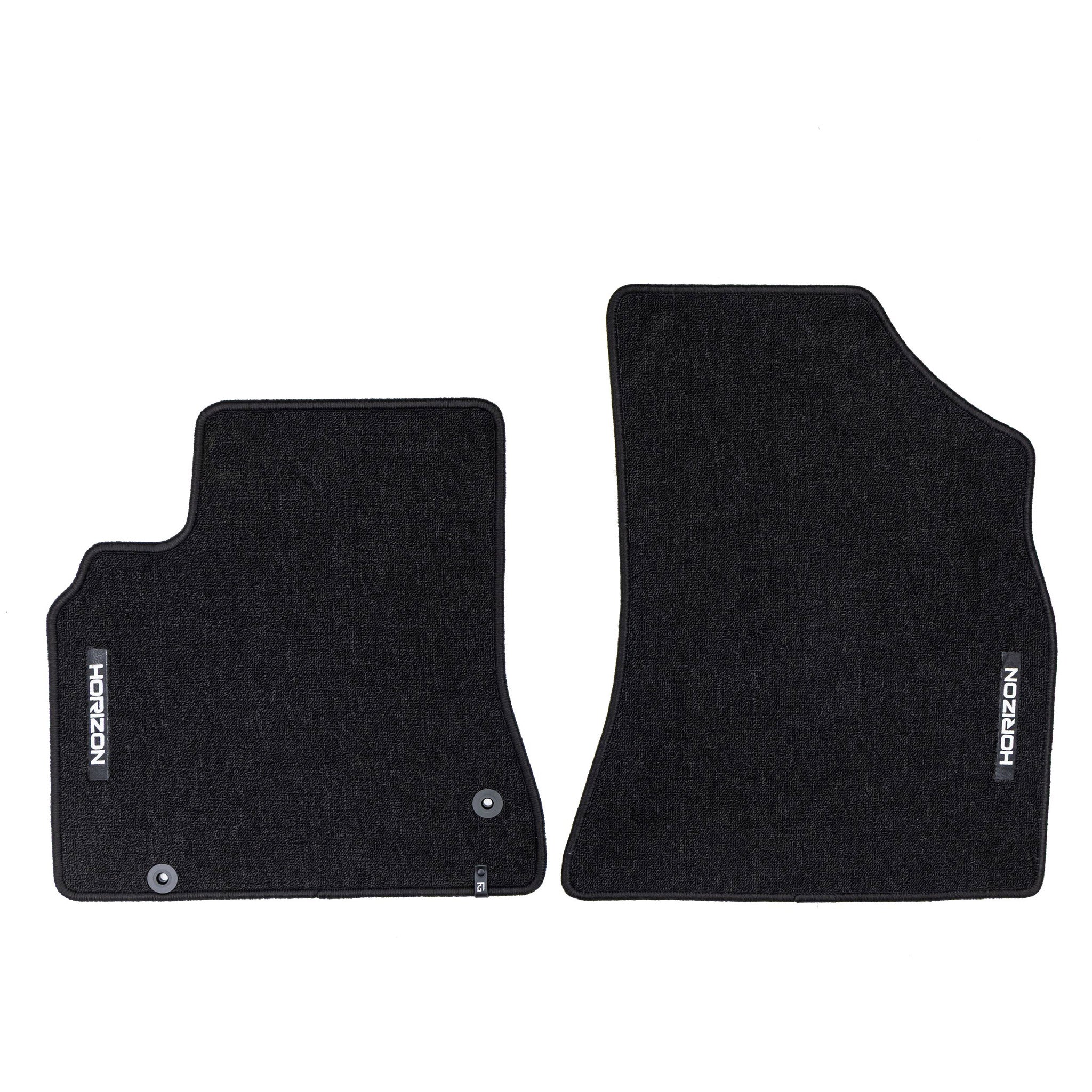 Tapis de sol pour Citroen Berlingo II 2008-2018 3places Velours Noir 2Pcs