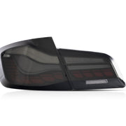 JOM OLED/LED Feux Arrière pour BMW F10 Berline 2010-2017 Rouge Foncé Fumé