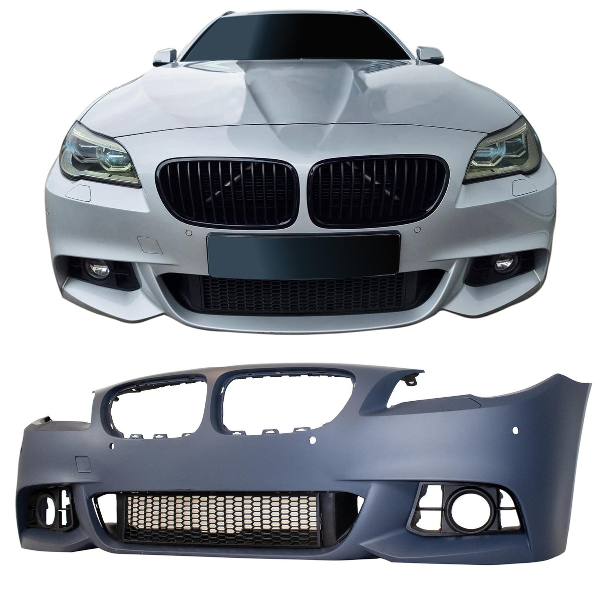 JOM Pare-choc Avant pour BMW Série 5 F10 Berline 2013-2017 Polypropylène