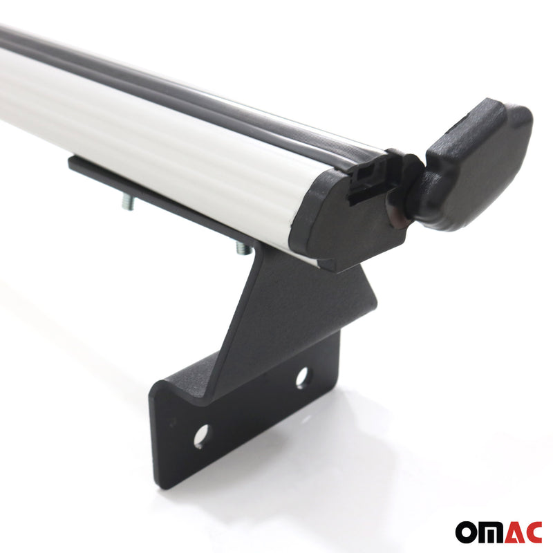 Barres de toit transversales pour VW Amarok 2010-2025 Aluminium Gris