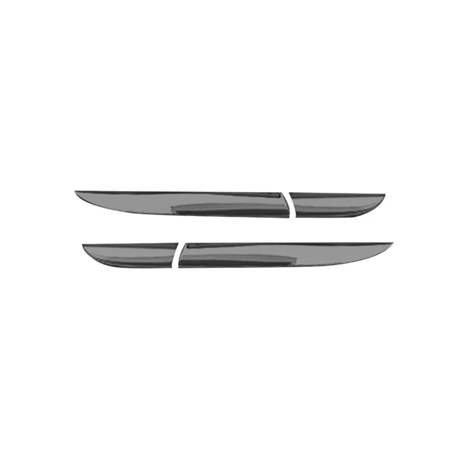 Cadre de phare Arrière pour Renault Clio IV 2012-19 en acier inox Chromé Foncé