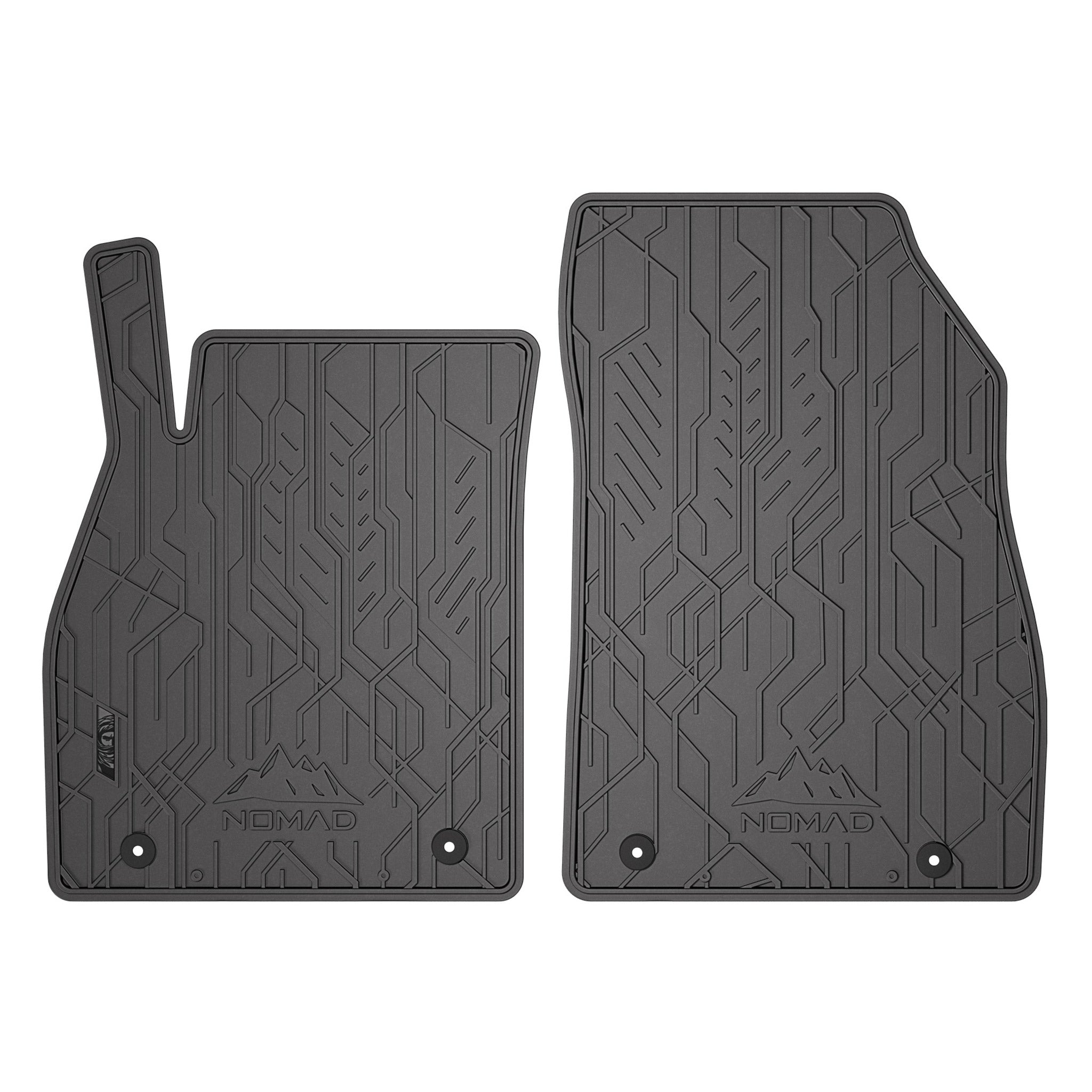 Tapis de Sol de Voiture pour Chevrolet Malibu IV 2011-2019 Caoutchouc 2Pcs Noir