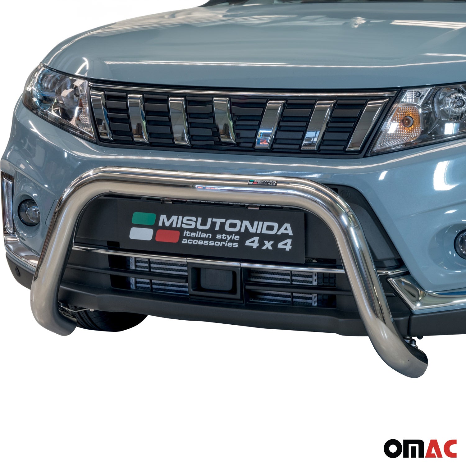 Pare-buffle Avant pour Suzuki Vitara 2019-2026 76 mm en Acier Gris