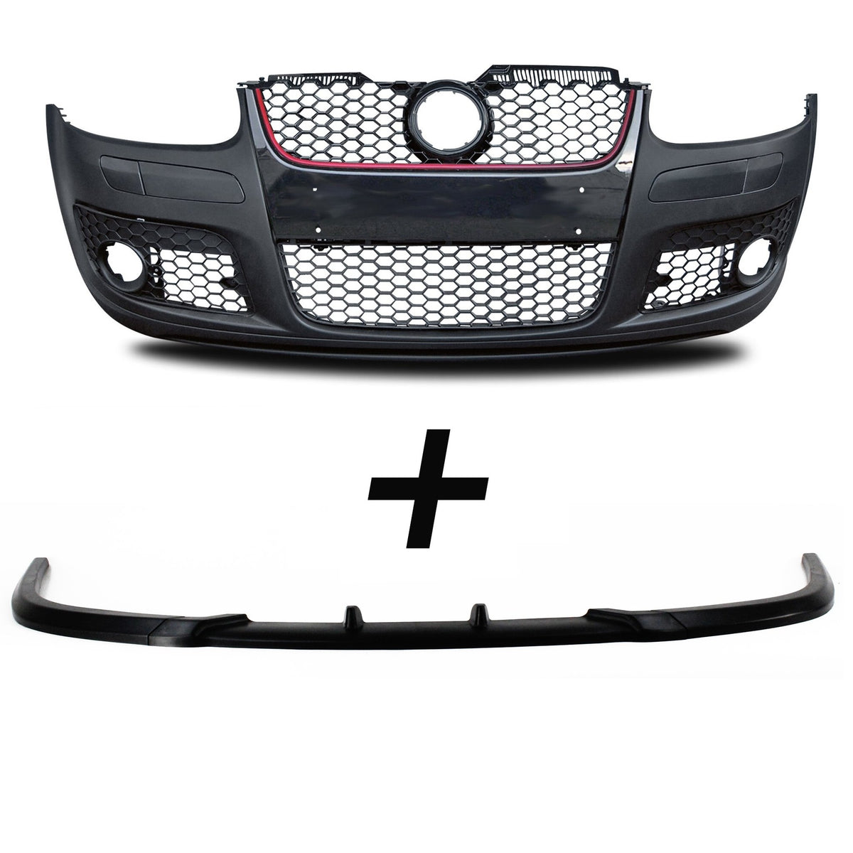 JOM Pare-choc Avant pour VW Golf V ABS Noir Mat