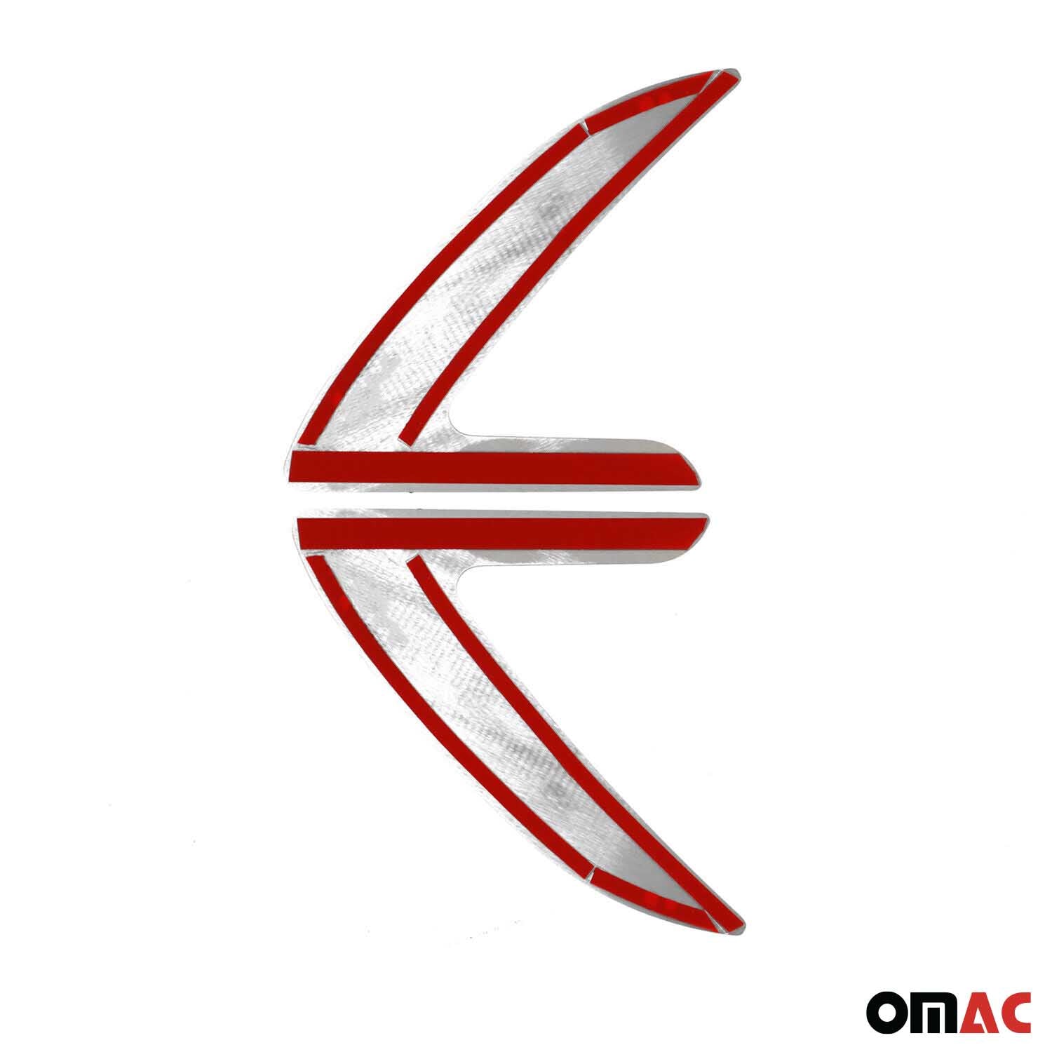 Bandes décoratives latérales chromées pour Toyota Corolla 2013-2019 inox 2Pcs