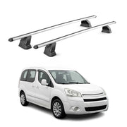 Barres de toit transversales Alu pour Citroen Berlingo II 2008-2018 TÜV Gris 2x