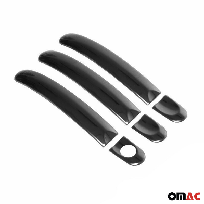 Couverture de poignée de porte pour VW Caddy 2003-2015 en Acier Inox Foncé 6Pcs