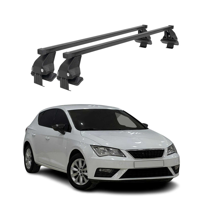 Barres Transversales Menabo pour Seat Leon III 2012-2020 Noir