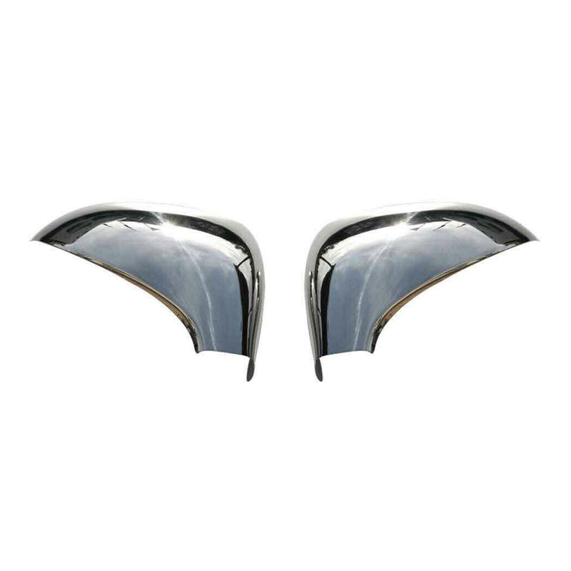 Coques de Rétroviseurs pour Peugeot 207 2006-2012 en Acier Chromé Argent