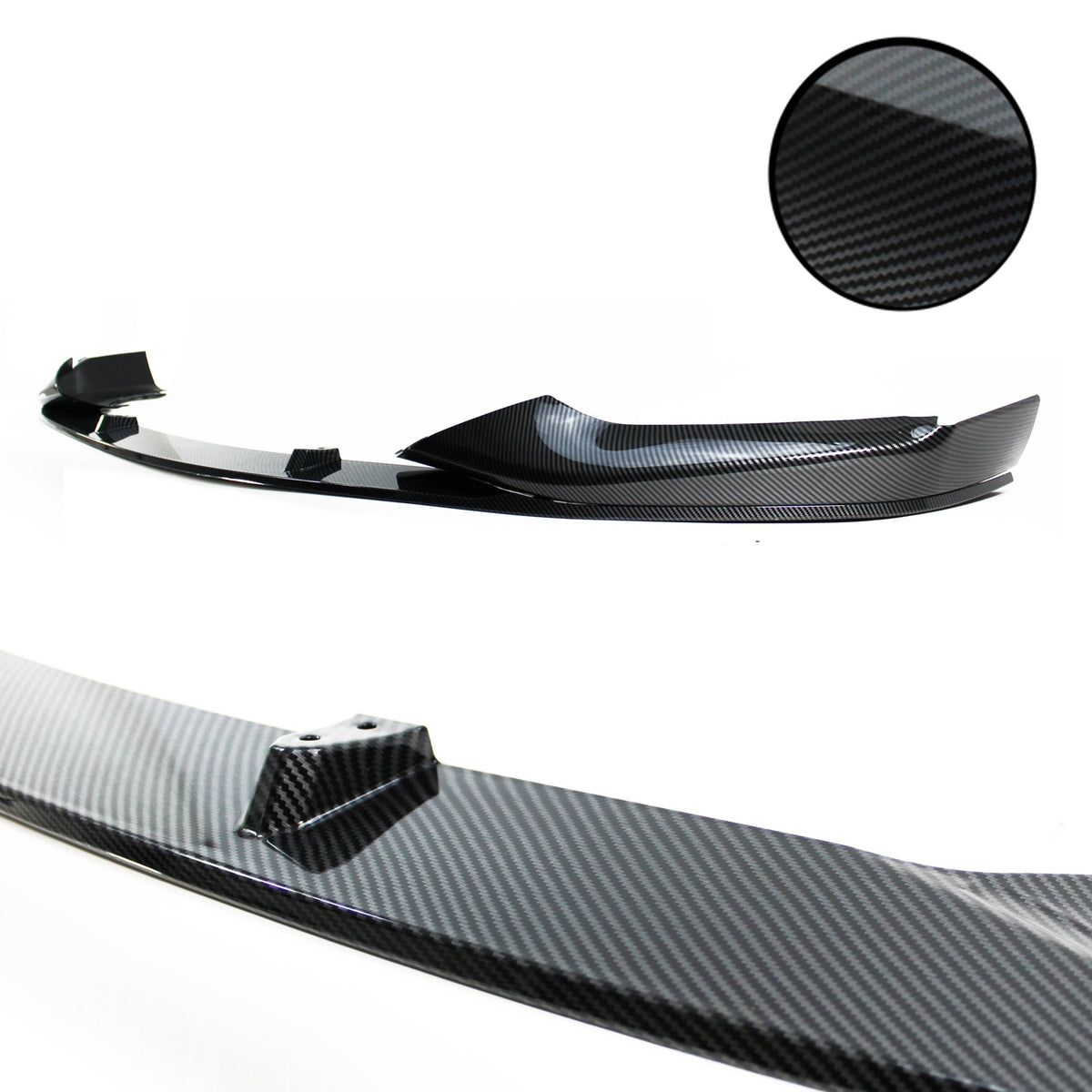 JOM Lèvre de Pare-choc Avant pour BMW Série 5 G30/G31 2017- Carbon Optik Sport Look