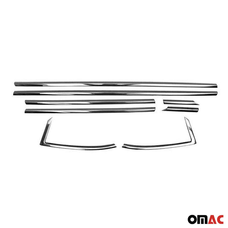 Garniture de Fenêtre pour Opel Astra K HB Acier Inox Foncé 8Pcs