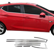 Garniture de Fenêtre pour Opel Astra K HB Acier Inox 8 Pcs