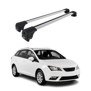 Barres De Toit Transversales pour Seat Ibiza Break 2009-2017 Alu Gris ABE