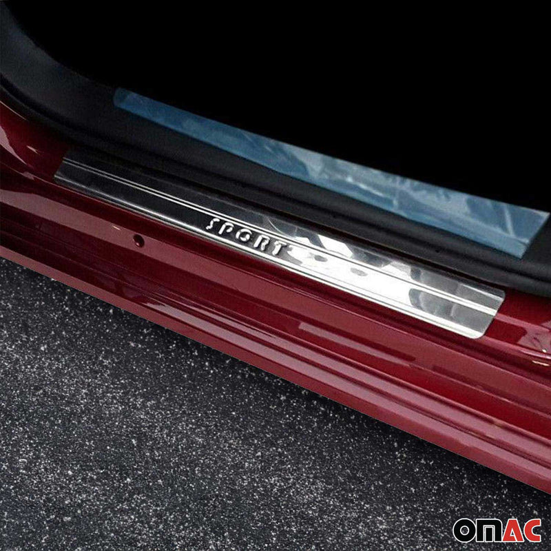 Seuils de porte pour Suzuki Vitara 2015-2025 Acier Inox Chromé Sport 4x