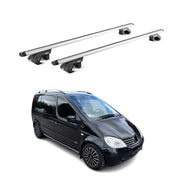 Barres de toit transversales pour Mercedes Vaneo W414 2002-2005 Alu Gris 2x ABE