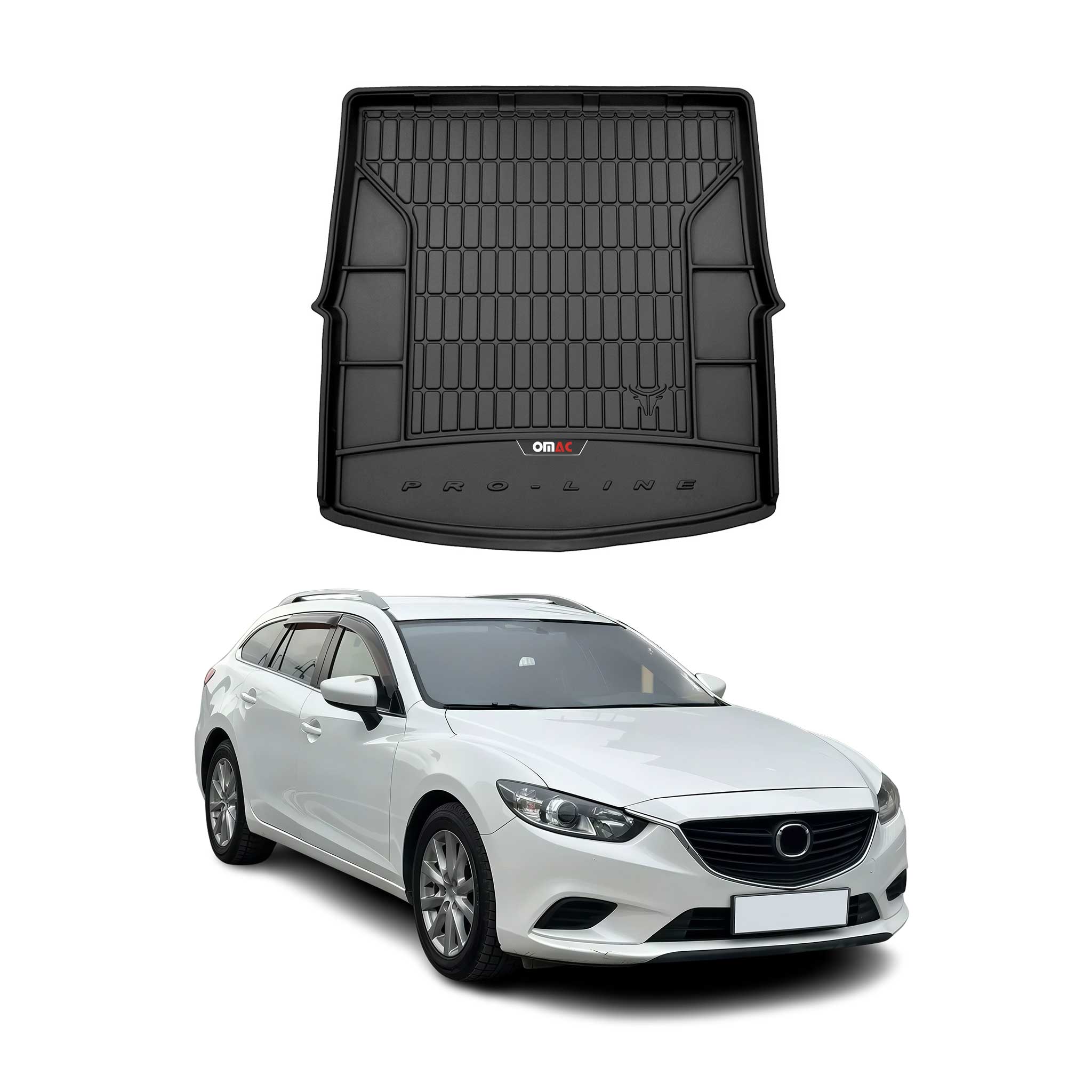 Tapis de Coffre pour Mazda 6 III Break 2012-2018 Pre-FL Noir TPE