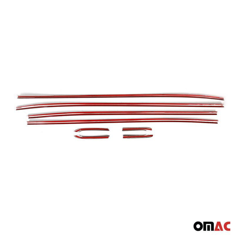 Garniture Baguette de Vitre pour Toyota Corolla Berline 2019-2025 inox 8Pcs