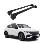 Barres De Toit Transversales pour Mercedes EQA H243 2022-2026 Alu Noir ABE