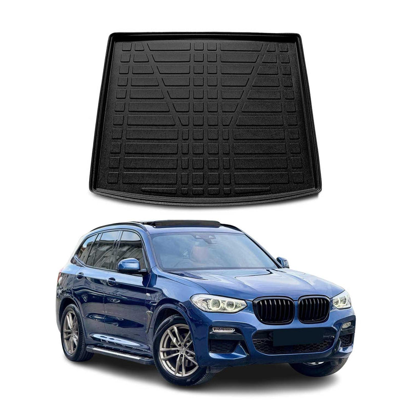 Tapis de coffre pour BMW X3 G01 2017-2024 caoutchouc TPE Noir