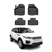 OMAC Tapis de sol en caoutchouc pour Range Rover Evoque 2011-2019 Noir Premium