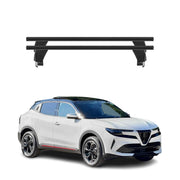 Menabo Barres de toit Transversales pour Alfa Romeo Junior 2024-2026 Alu Noir 2x