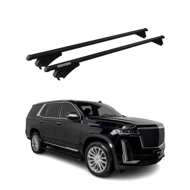 Tiger Barres de toit transversales pour Cadillac Escalade V 2023-25 Alu Noir 2x