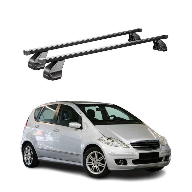 Barres Transversales Menabo pour Mercedes Classe A W169 2004-2012 Noir