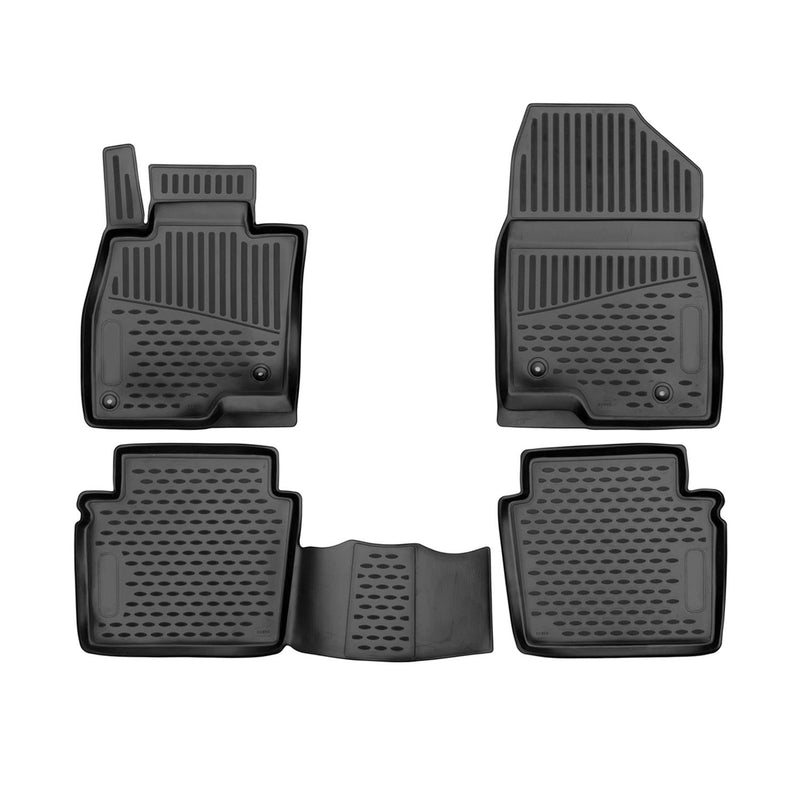 Tapis de sol pour Mazda 6 2012-2016 en caoutchouc TPE 3D Noir 4Pcs