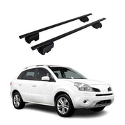 Barres de toit Transversales pour Renault Koleos I 2011-2015 Facelift Acier Noir