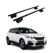 Barres de toit Transversales pour Peugeot 5008 2017-2023 ABE Noir